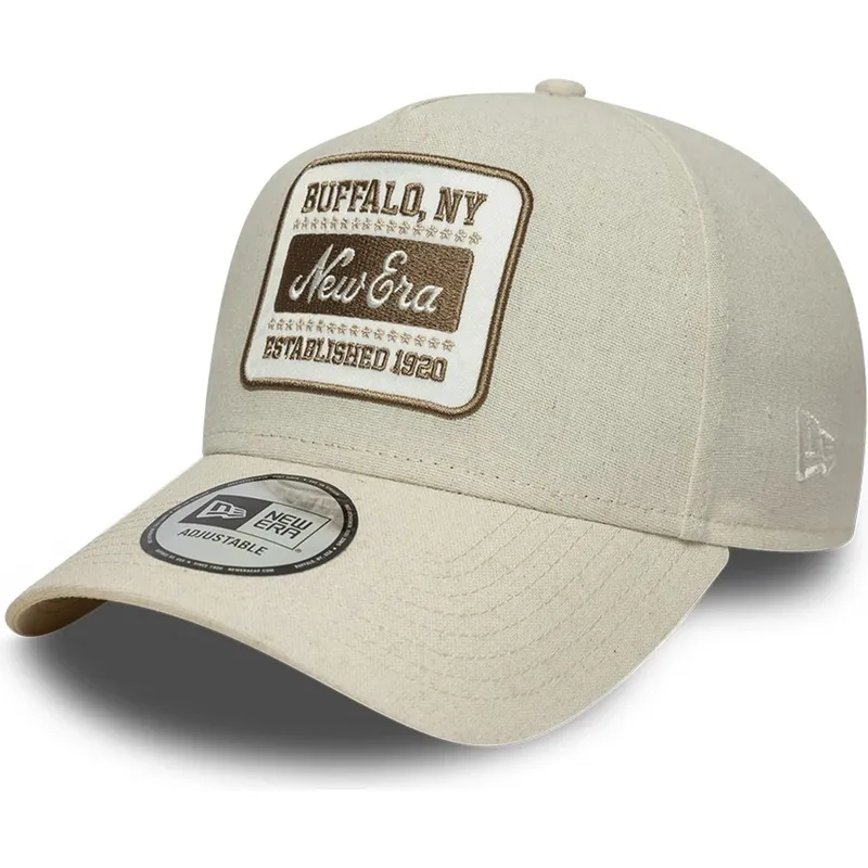 gorra-curva-beige-snapback-e-frame-patch-linen-de-new-era