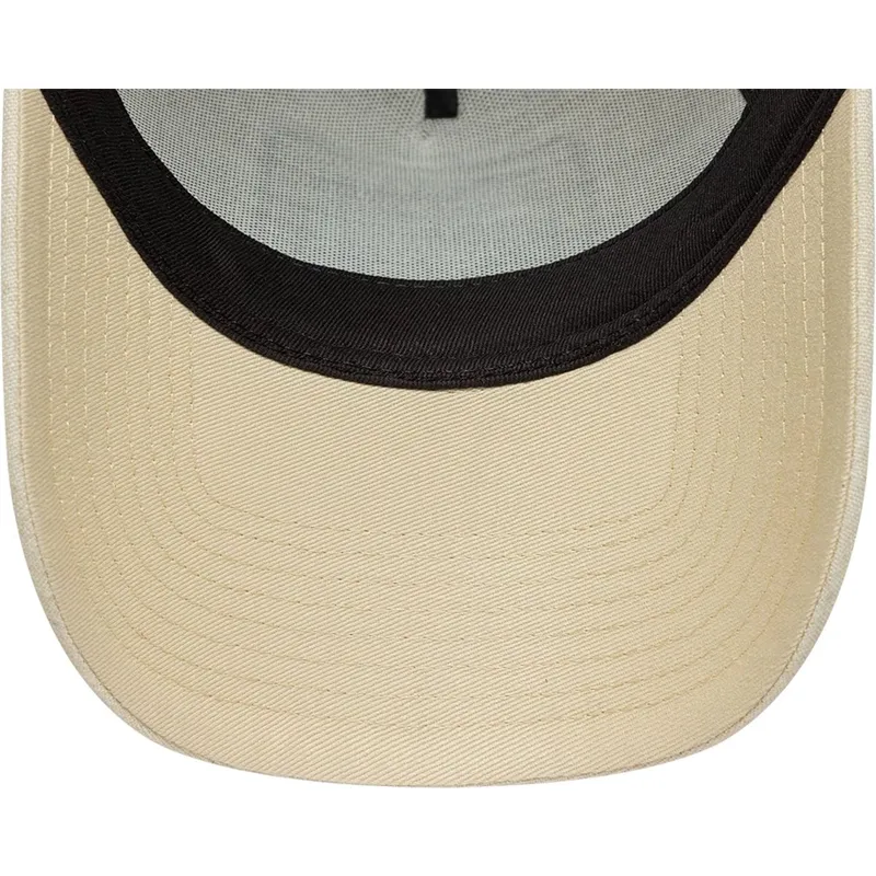 new-era-curved-brim-e-frame-patch-linen-beige-snapback-cap