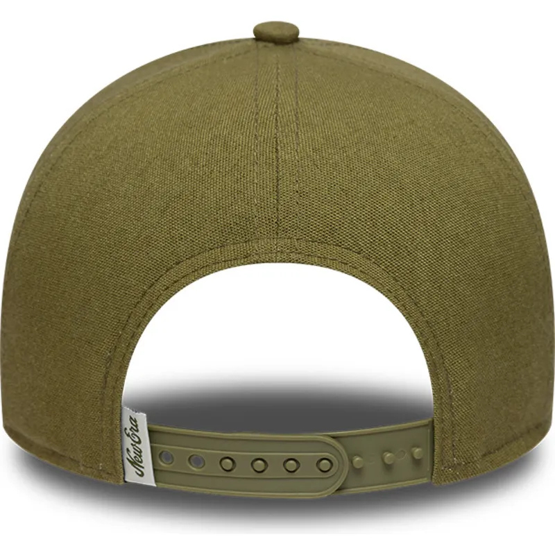 gron-kurvad-keps-snapback-e-frame-patch-linen-fran-new-era