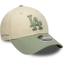 sapkak-ivelt-bezs-snapback-9forty-m-crown-side-script-los-angeles-dodgers-mlb-new-era