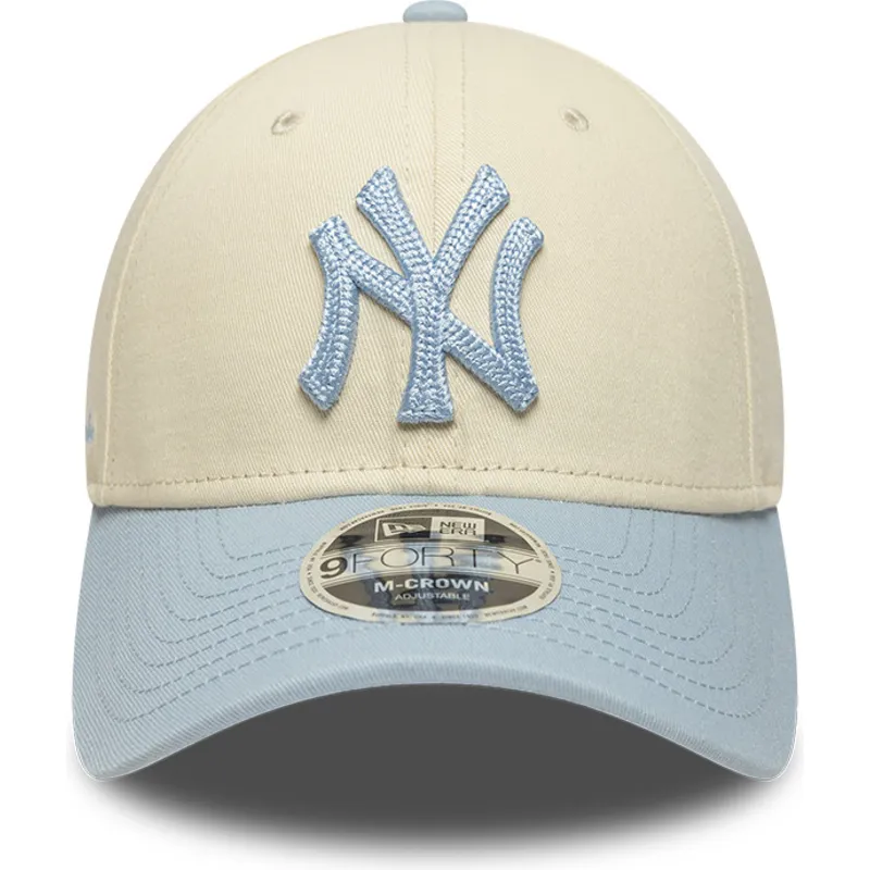 sapkak-ivelt-bezs-snapback-9forty-m-crown-side-script-new-york-yankees-mlb-new-era