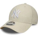 cap-ivelt-bezhov-snapbek-9forty-m-crown-linen-new-york-yankees-mlb-new-era