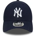 marinbla-kurvad-keps-snapback-9forty-m-crown-linen-fran-new-york-yankees-mlb-av-new-era