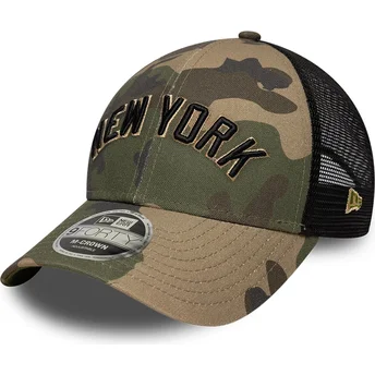 New Era 9FORTY M-Crown Wordmark New York Yankees MLB Camouflage Trucker Hat