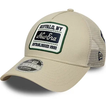 Sapkák ívelt bézs snapback 9FORTY M-Crown A Frame Multi Patch New Era
