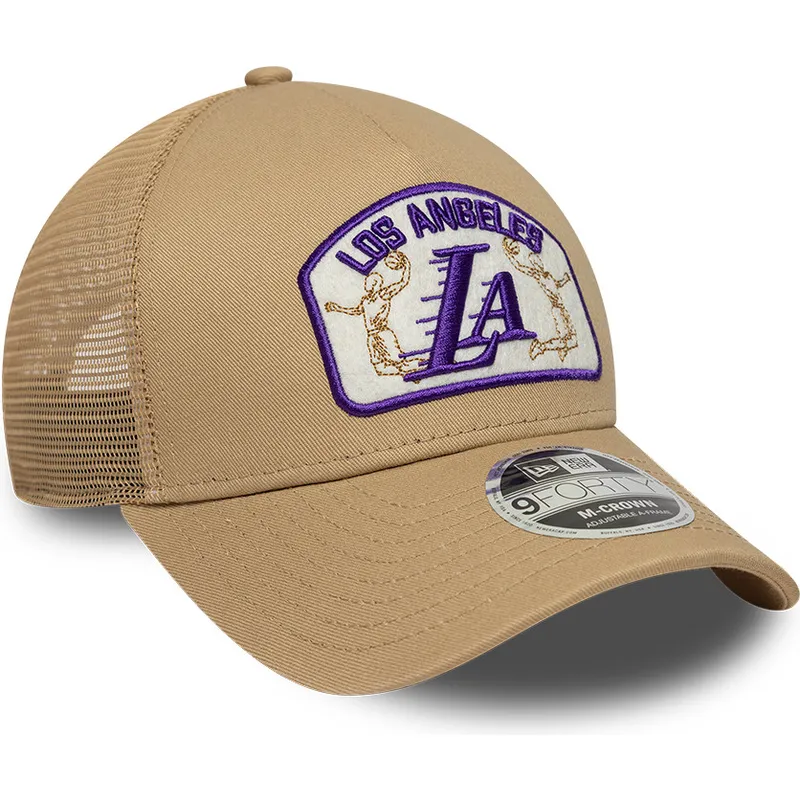 sapkak-ivelt-bezs-snapback-9forty-m-crown-a-frame-los-angeles-lakers-nba-new-era