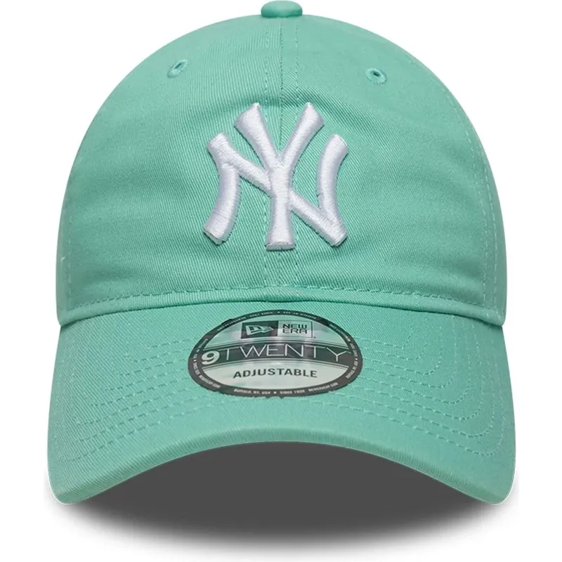 gorra-curva-verde-claro-ajustable-9twenty-league-essential-de-new-york-yankees-mlb-de-new-era