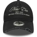 gorra-curva-negra-ajustable-9twenty-wash-distress-a-frame-de-new-era