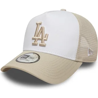 Sapkák ívelt bézs snapback A Frame League Essential Los Angeles Dodgers MLB New Era