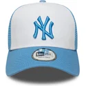 new-era-blue-logo-a-frame-league-essential-new-york-yankees-mlb-blue-and-white-trucker-hat
