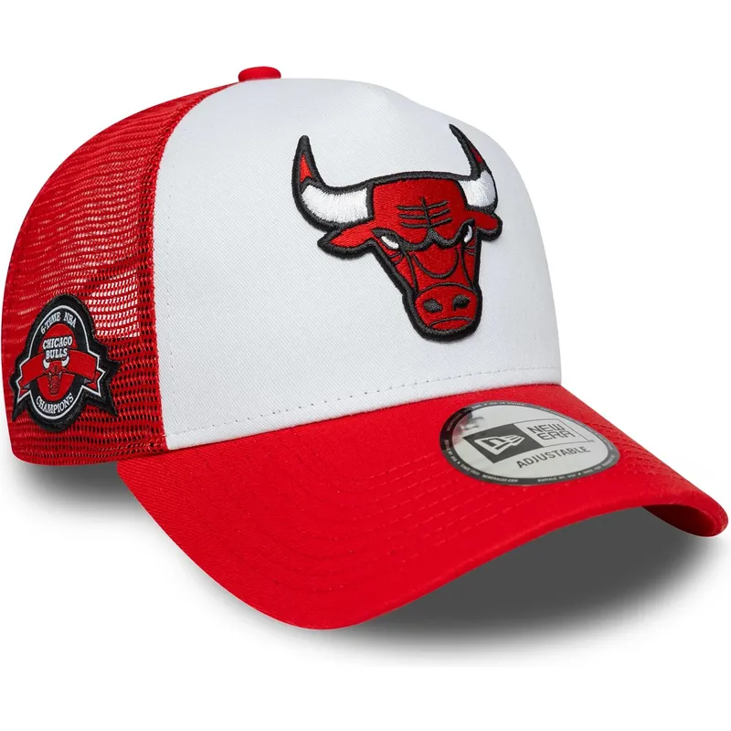 new-era-a-frame-side-patch-chicago-bulls-nba-red-and-white-trucker-hat