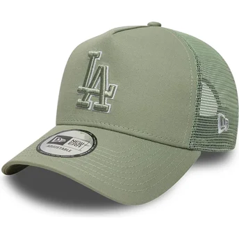 Sapkák ívelt zöld snapback A Frame Outline Los Angeles Dodgers MLB New Era