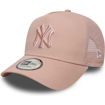 Sapkák ívelt rózsaszín snapback A Frame Outline New York Yankees MLB New Era