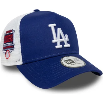 Trucker-Cap blau A Frame Side Patch der Los Angeles Dodgers MLB von New Era