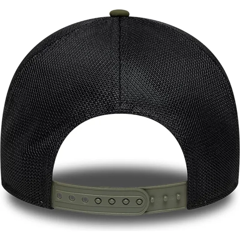 gron-trucker-keps-med-svart-logotyp-a-frame-sport-fran-los-angeles-dodgers-mlb-av-new-era