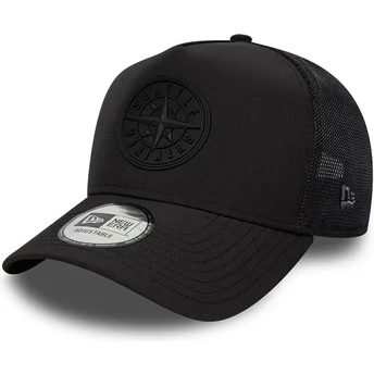 Gorra trucker negra con logo negro A Frame Sport de Seattle Mariners MLB de New Era