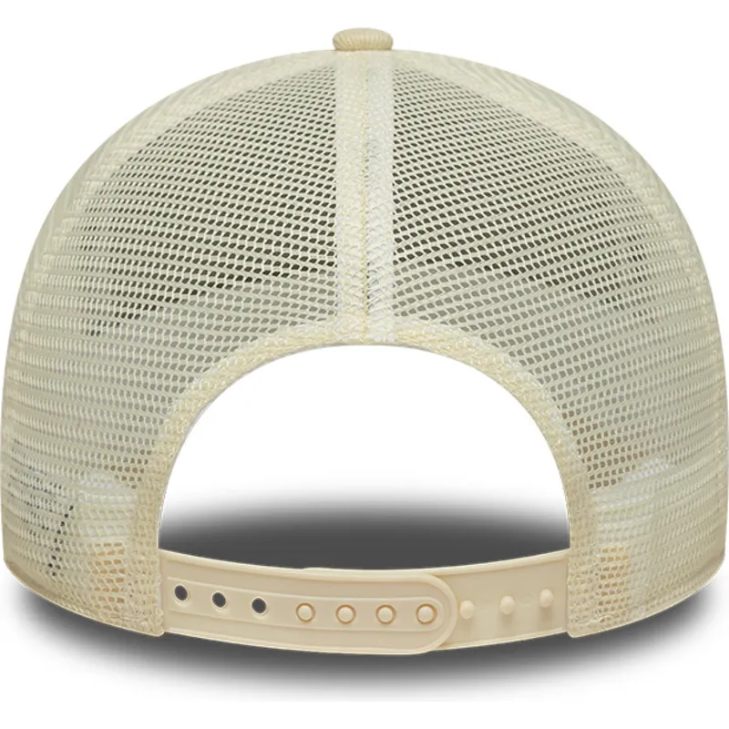 trucker-cap-beige-a-frame-denim-leather-patch-von-new-era