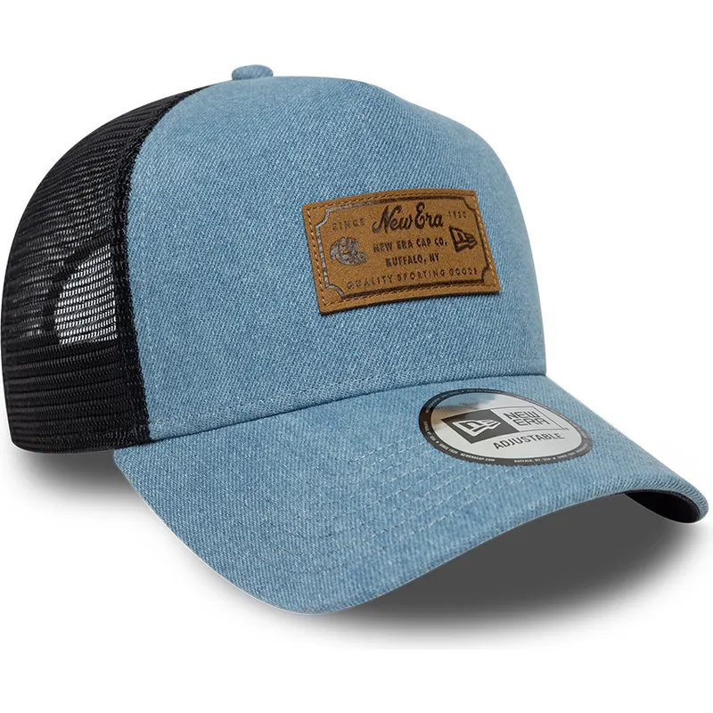 sapkak-ivelt-kek-snapback-a-frame-denim-leather-patch-new-era