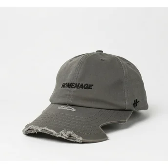 Dunkelgraue verstellbare Curved Cap Haute Merchandising The 90s von Homenage