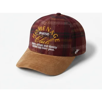 Böjd flerfärgad snapback-keps Plaid Club Sport The Ball från Homenage