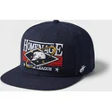 homenage-flat-brim-game-sport-the-snap-navy-blue-snapback-cap