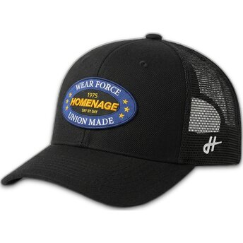 Sapkák ívelt fekete snapback The Trucker Union Workwear The Homenage
