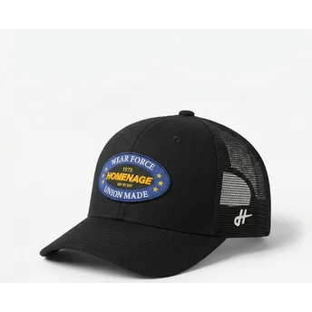 Schwarze Trucker-Kappe Union Workwear The Trucker von Homenage