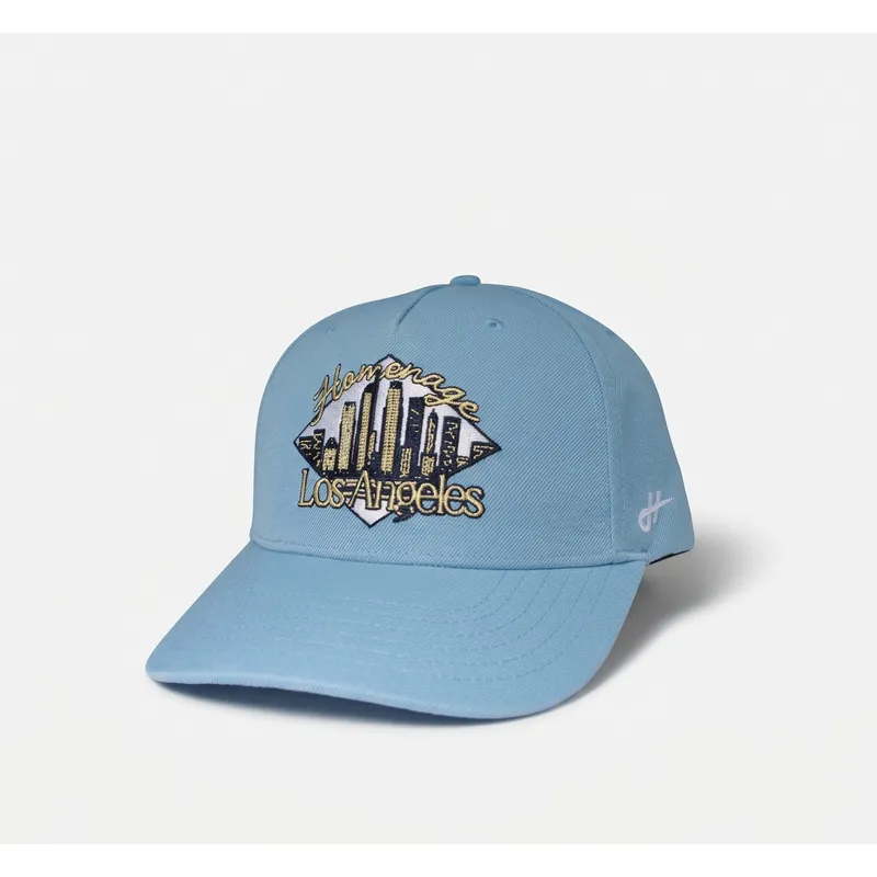 blaue-gebogene-snapback-kappe-lasky-skylines-the-retro-von-homenage
