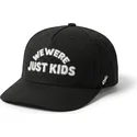 homenage-curved-brim-just-kids-outline-the-retro-black-snapback-cap