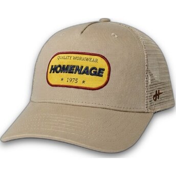 Sapkák ívelt bézs snapback The Trucker Work 1975 Workwear The Homenage