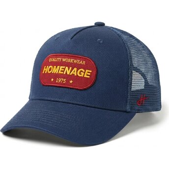 Sapkák ívelt sötétkék snapback The Trucker Work 1975 Workwear The Homenage
