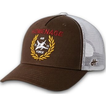 Sapkák ívelt barna snapback The Trucker Jet Military Surplus The Homenage