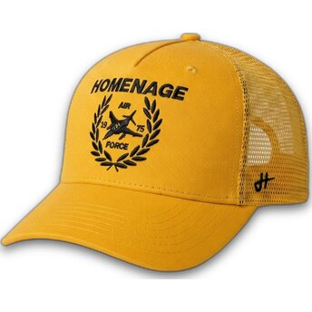 Sapkák ívelt sárga snapback The Trucker Jet Military Surplus The Homenage