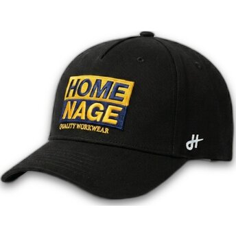 Homenage Curved Brim Decker Workwear The Retro Black Snapback Cap