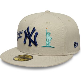 Sapkák lapos bézs illesztett 59FIFTY City Icon New York Yankees MLB New Era