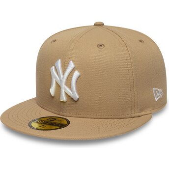 Sapkák lapos barna illesztett claro 59FIFTY League Essential New York Yankees MLB New Era