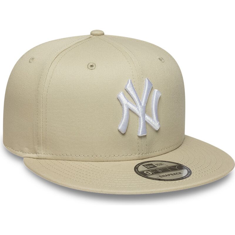 sapkak-lapos-bezs-snapback-9fifty-league-essential-new-york-yankees-mlb-new-era