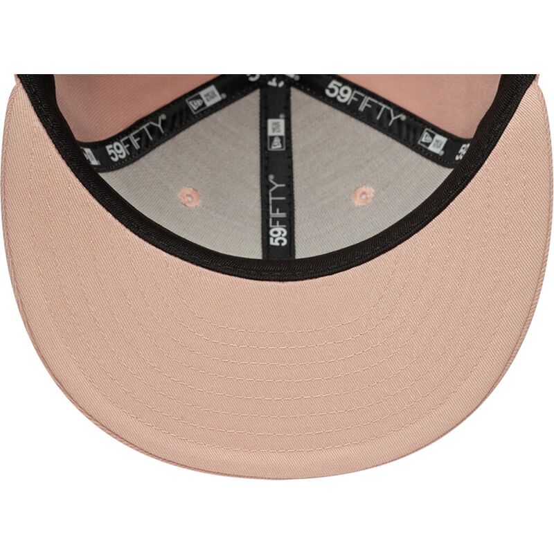 flache-rosa-angepasste-59fifty-league-essential-kappe-der-new-york-yankees-mlb-von-new-era