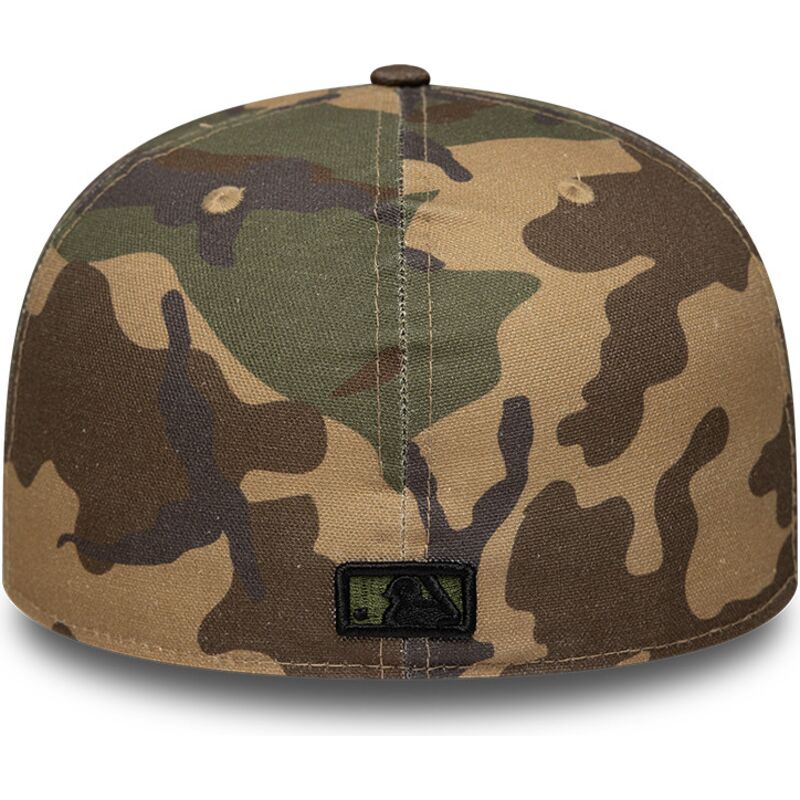 flache-kappe-camouflage-verstellbar-mit-schwarzem-logo-59fifty-camo-von-new-york-yankees-mlb-von-new-era