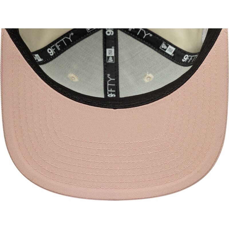 sapkak-lapos-bezs-snapback-rosa-9fifty-original-fit-world-series-patch-los-angeles-dodgers-mlb-new-era