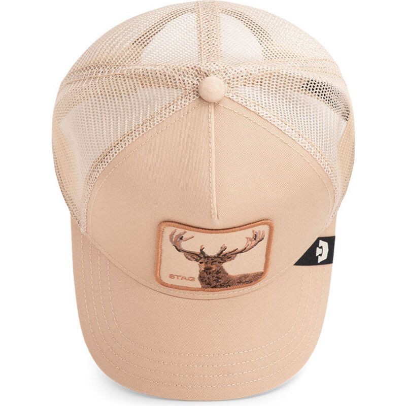 trucker-cap-beige-hirsch-blur-stag-the-farm-von-goorin-bros