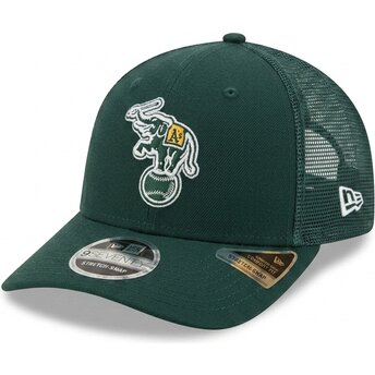 Cap ívelt зелен снапбек 9SEVENTY Stretch Snap Evergreen Oakland Athletics MLB New Era