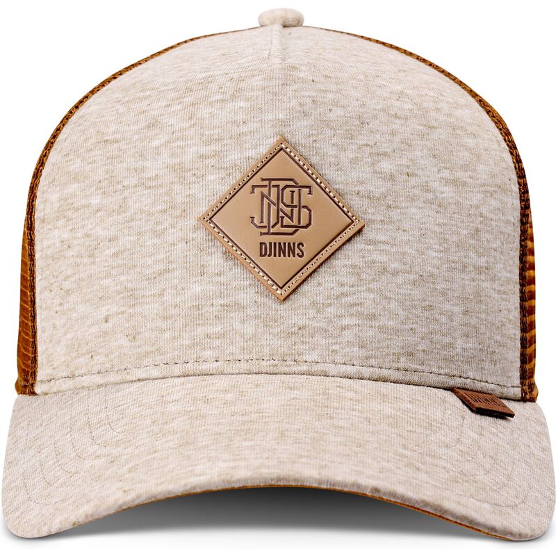 trucker-cap-beige-und-braun-hft-colourmelange-von-djinns