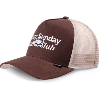 Djinns HFT Guy in a Cup Brown and Beige Trucker Hat