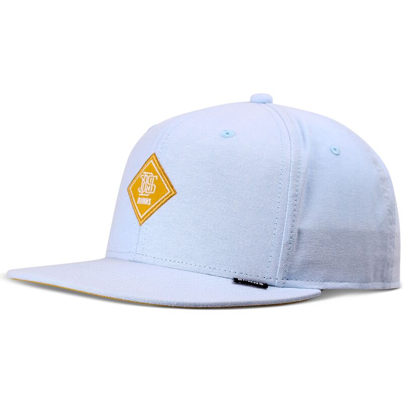 djinns-flat-brim-yellow-logo-oxfordcontra-blue-snapback-cap