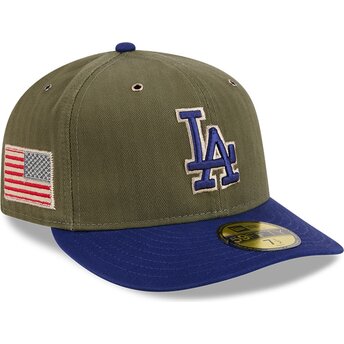Sapkák ívelt zöld illesztett 59FIFTY Pre-Curved American Herringbone Los Angeles Dodgers MLB New Era