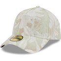 new-era-curved-brim-59forty-a-frame-leafy-palm-beige-fitted-cap