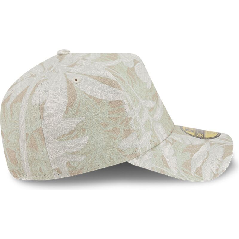 new-era-curved-brim-59forty-a-frame-leafy-palm-beige-fitted-cap