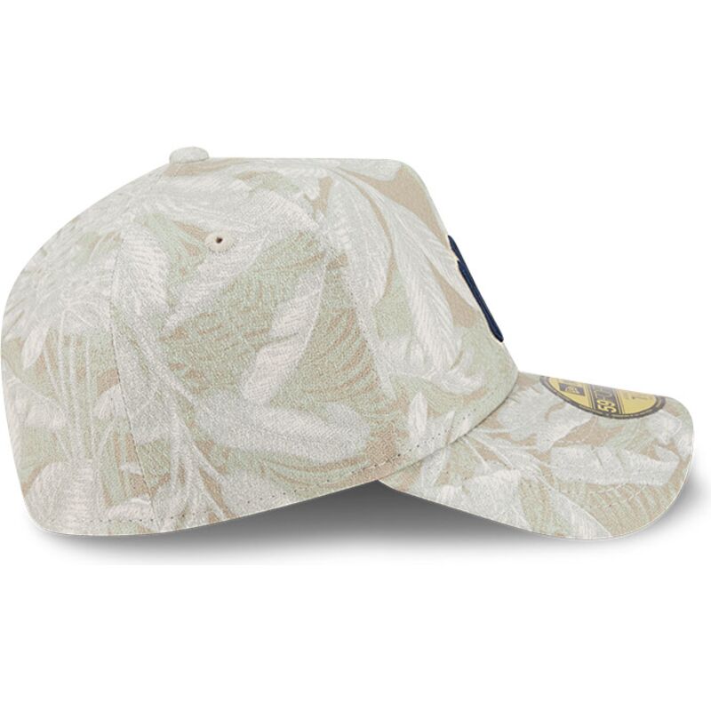 beige-gebogene-verstellbare-59forty-a-frame-leafy-palm-kappe-der-new-york-yankees-mlb-von-new-era