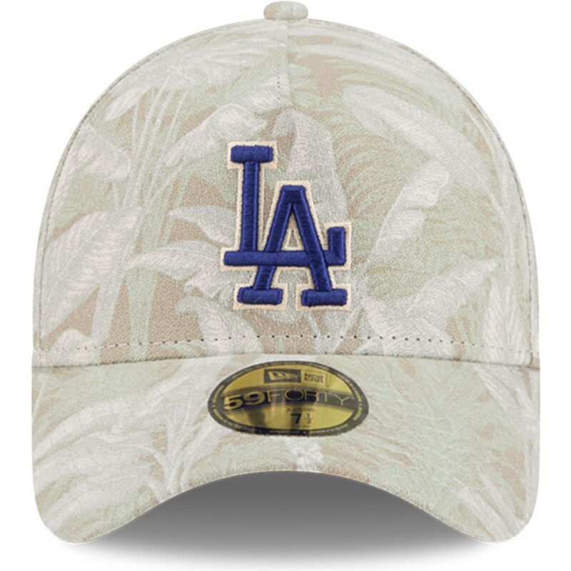 new-era-curved-brim-59forty-a-frame-leafy-palm-los-angeles-dodgers-mlb-beige-fitted-cap